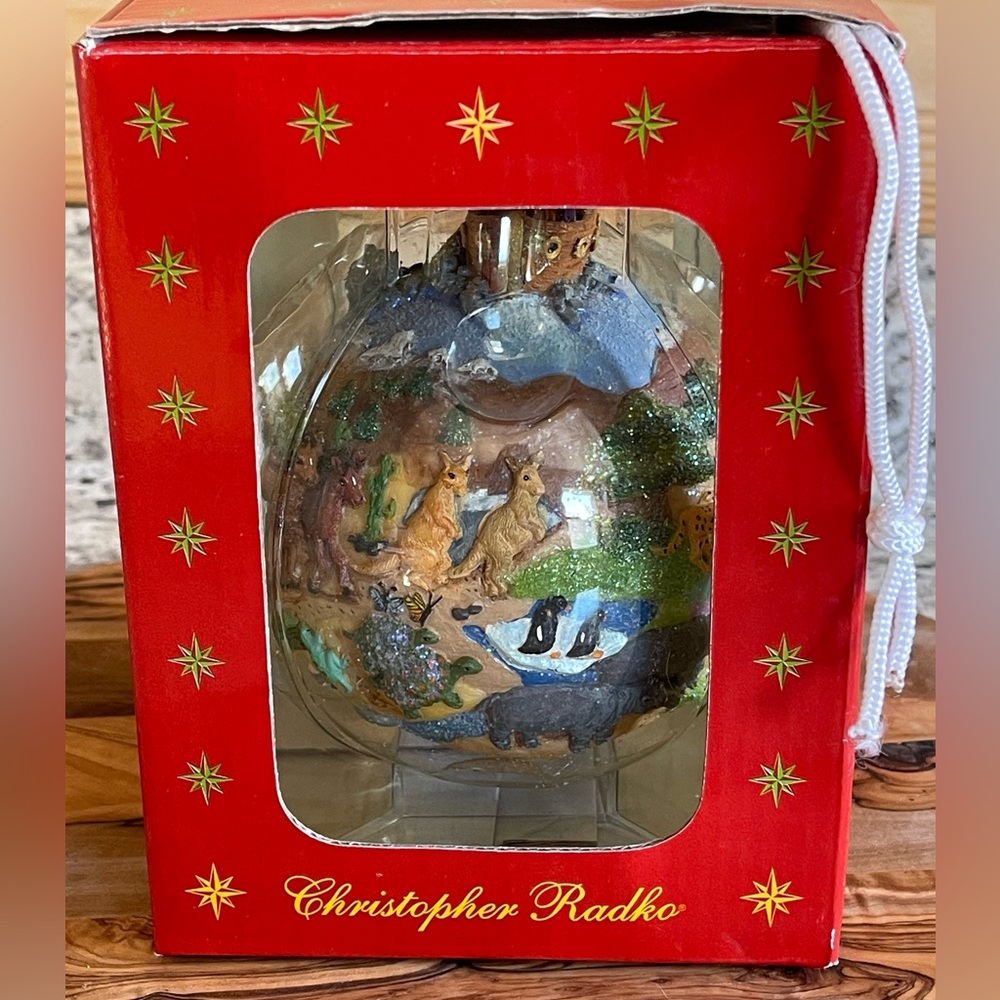 NIB 2003 CHRISTOPHER RADKO LARGE 40 DAYS/40 NIGHTS CHRISTMAS ORNAMENT NICE